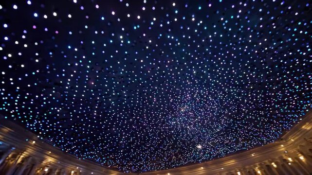 Starry sky effect indoor ceiling scene