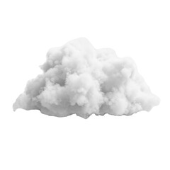 Voluminous intensely white cumulus cloud, ultra-photorealistic detail and deep self-shadowing, suspended against a stark high-key conceptual white void. Concept of natural purity and air