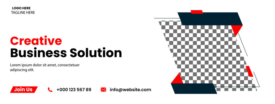 Facebook caver design. Vector full editable caver design.