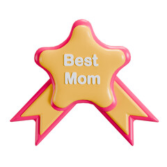 best mom 3d icon illustration