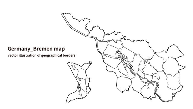 Bremen Map &ndash; Detailed City-State Map of Germany