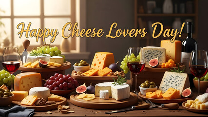 Assorted Cheeses Red Grapes Figs and Red Wine on Wooden Table cheese platter cheese board