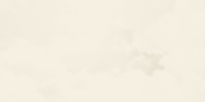 Retro beige halftone paper texture. Vintage craft ecru wallpaper with speckles, flecks, particles. Light cream grunge grain overlay background. Dirty dotted and specked canvas backdrop. Vector