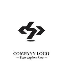 Sleek Electrical Logo Symbol on a Clean White Background for Modern Branding Design Elements Art