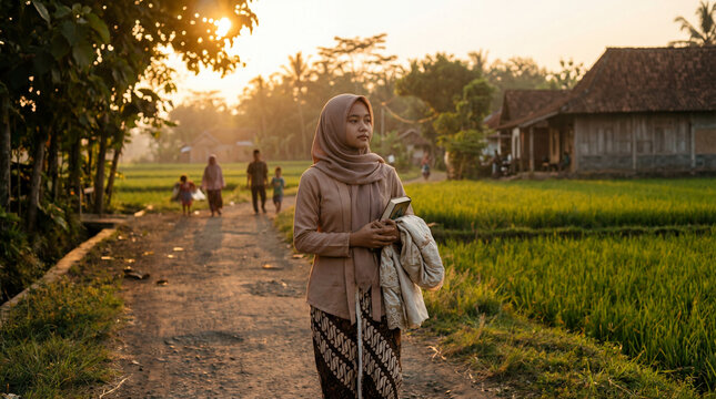 Santri from the West Java region of Indonesia