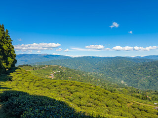 Obraz premium mountain landscape with blue sky clean unique latest 
