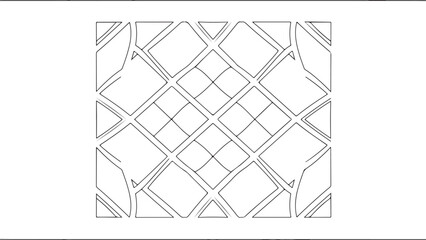 Minimal Geometric Star Motif  Vector