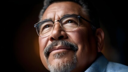 computer learning lesson with hispanic, learning, manager, thinking, marketing, mature, occupation