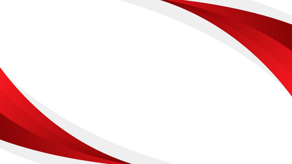 Abstract red and white curved background, modern minimalist wallpaper. Suitable for template designs, sale banners, business cards, presentations, websites, and pages