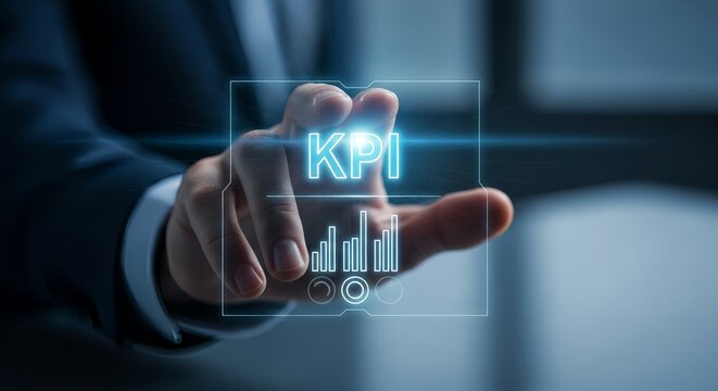 Touching interactive KPI dashboard for professional data analysis and business insight
