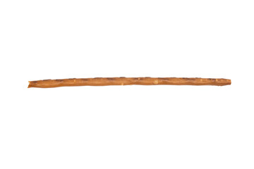 Crispy salt sticks isolated on white background.