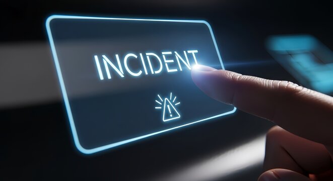 Report an incident now with a single touch on this modern digital interface today