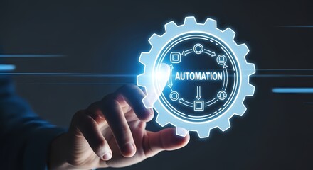 Automation technology innovation with hand touching interface for business transformation