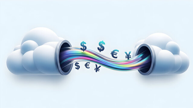 Financial Transactions and Currency Exchange Through Cloud Computing Services