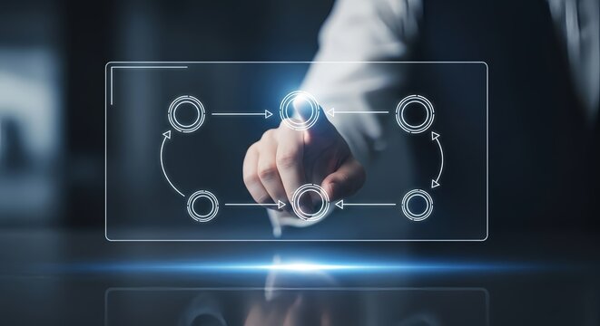 Innovate business strategy by connecting workflow steps with touch screen tech