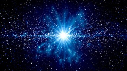 Background material of starry sky particle light effect