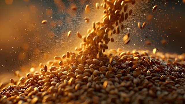 Golden Grain Abundance A Cascade of Harvesting Treasures for Culinary Harvest
