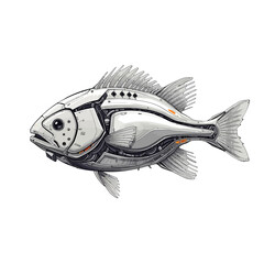 Cyborg Fish Future Design Very Cool