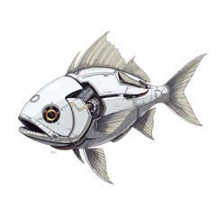 Cyborg Fish Future Design Very Cool