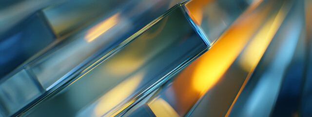 Naklejka premium Luminous Glass Folds