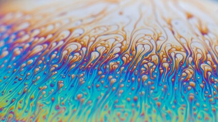 Vibrant iridescent colors flowing in a mesmerizing abstract pattern perfect for a modern background or eye-catching design element