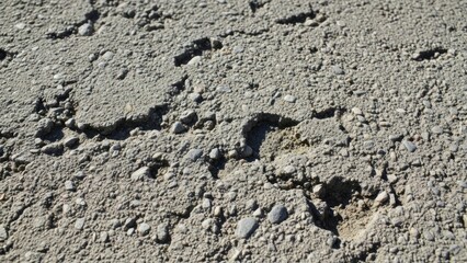 Close up of cracked dry soil, showing the effects of drought and erosion, perfect for environmental reports and agricultural studies highlighting land degradation
