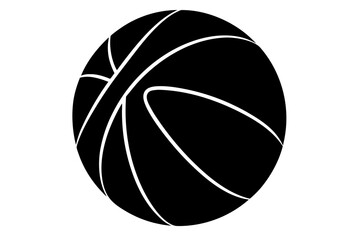 Basketball, Collection of basketballs silhouette vector, basketball black symbol