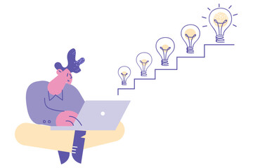 Success, leadership, new ideas concept