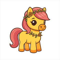 Floral Pony Charm