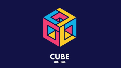 Modern, vibrant shopping cart logo design, embodying the concept of efficient online retail and convenient shopping. This graphic is perfect for contemporary e-commerce branding