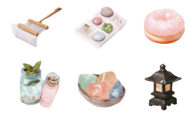 Mini Zen Garden Toolkit Elements for Tranquil Artistic Decor and Relaxation