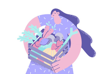 Healthy clean eating and fresh diet concept.