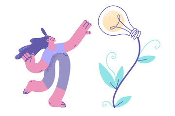 Cultivating Business Innovative ideas concept