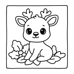 Kids-Bold & Easy Christmas Coloring Book, cute candle with holly bold & easy cute christmas coloring page, Christmas Coloring Pages, bold & easy cozy winter coloring book pages, victor art. line art 
