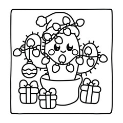 Kids-Bold & Easy Christmas Coloring Book, cute candle with holly bold & easy cute christmas coloring page, Christmas Coloring Pages, bold & easy cozy winter coloring book pages, victor art. line art 