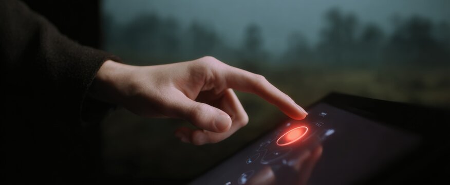 Intuitive hand gesture controls allowing seamless immersive game navigation on vibrant screen.