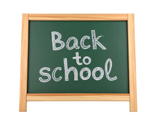 Obraz premium Back to School Chalkboard Message on Black