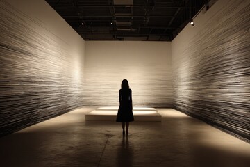 Holographic palm reader displaying financial assets