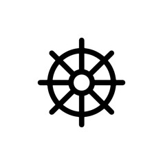 Obraz premium Dharma Wheel Symbol Icon