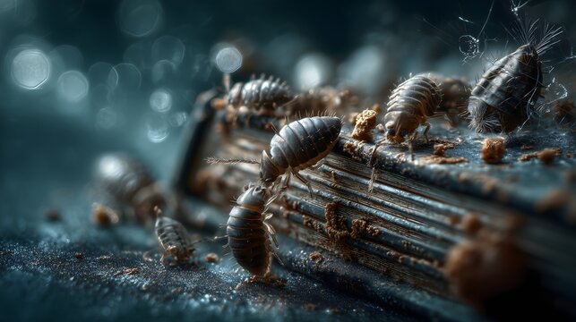 Nature's close-up home booklice infestation