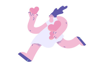 Love, happiness and positive emotions concept.