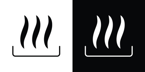 Heat icons symbol for web and mobile filled vector isolated