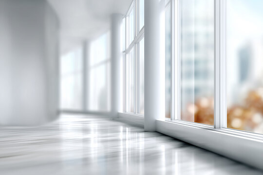Modernes B&uuml;ro &ndash; helle Business-Hintergr&uuml;nde in weichem Bokeh
