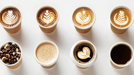 Video A collection of cups with unique designs and patterns