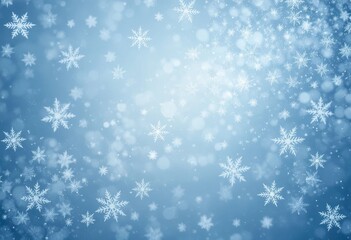 Soft falling snowflakes create a serene winter wonderland atmosphere Generative AI
