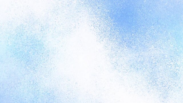 Abstract noise gradient background with slowly flickering light blue and turquoise colors on white. Seamless loop cycle animation that can