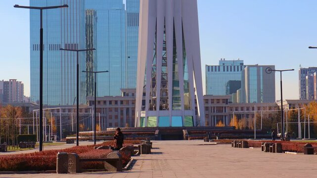 18 October 2025,  Baiterek tower, Nurzhol Boulevard (Green Water Boulevard), Astana City (Nur-Sultan), Kazakhstan