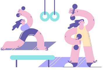 Fototapeta premium Healthy active lifestyle and sport concept