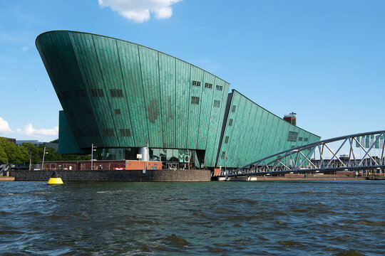 Amsterdam, Netherlands - June 2, 2019: Nemo science museum, located in Amsterdam a popular dutch museum dedicated to science.