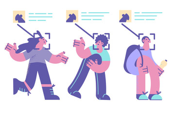 Face identity and identification concept